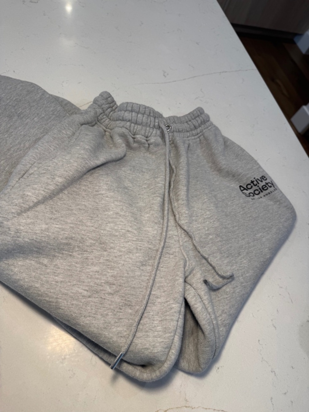 Nasty Gal Active Society Cuffed Joggers in Grey Marl - Size Small - Picture 6 of 7